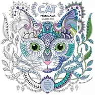 Image of my cat mandala coloring book 30 stunning oversized coloring pages