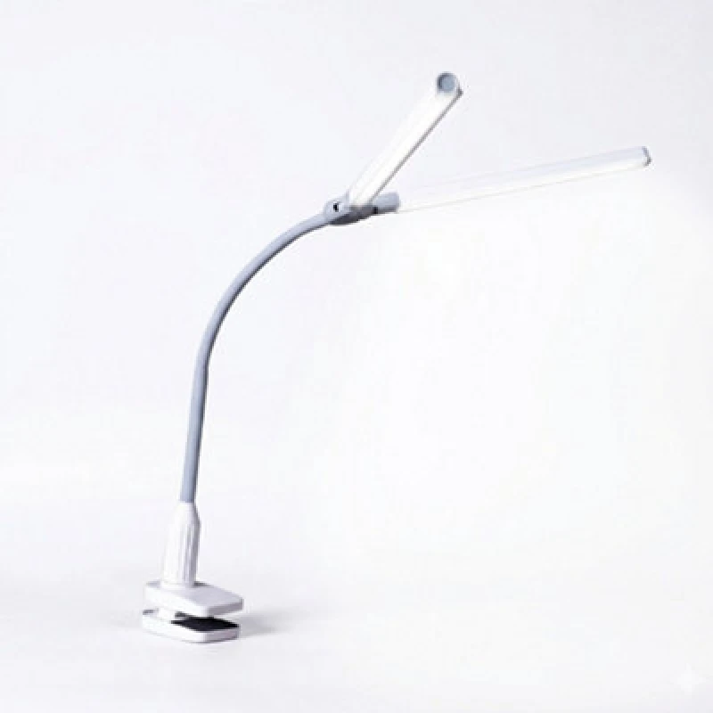 Image of Duopro Clamp Lamp Dual-Shade Daylight LED Task Lamp