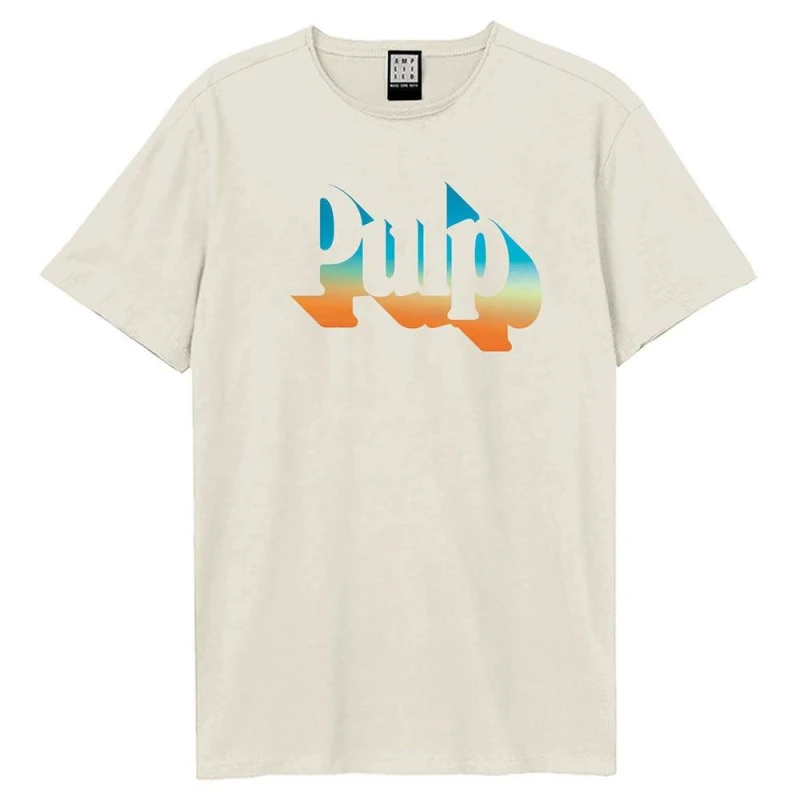 Image of Amplified Womens Gradient Pulp T-Shirt in Cream Size: Large Cream Female L