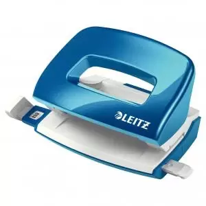 Image of Leitz NeXXt WOW Metal Mini Hole Punch - Metallic Blue 50601036