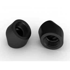 Image of EK Water Blocks EK-AF Angled 45 2F G1/4 - Black