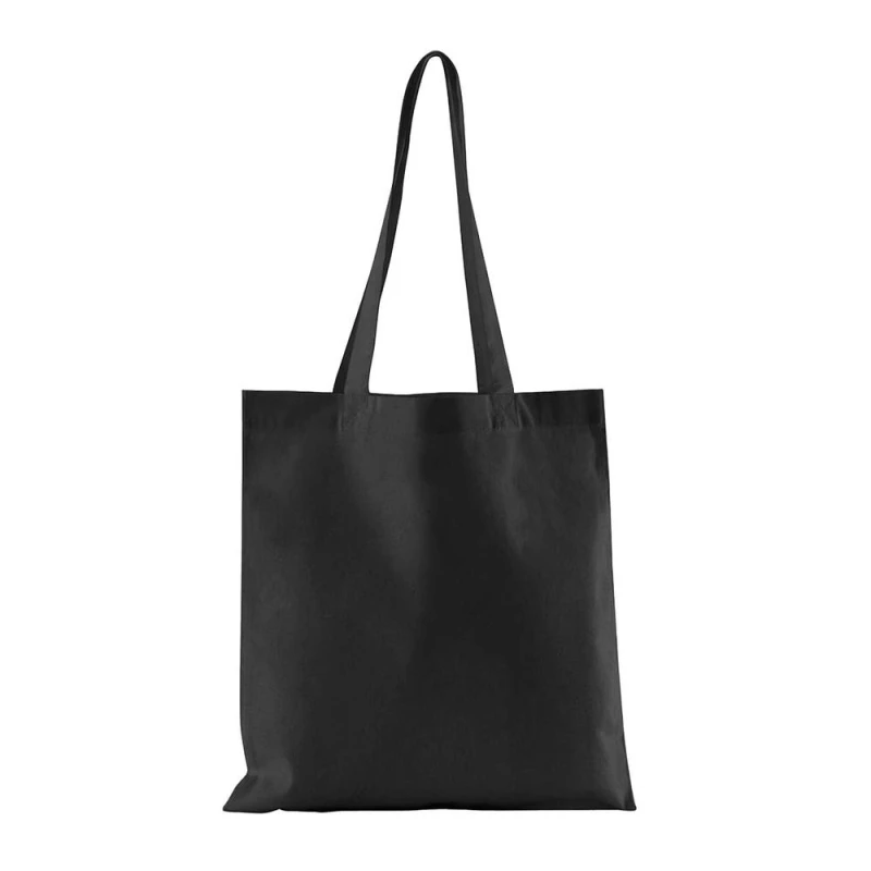 Image of Westford Mill Womens Bag For Life Cotton Tote Bag in Black Female One Size