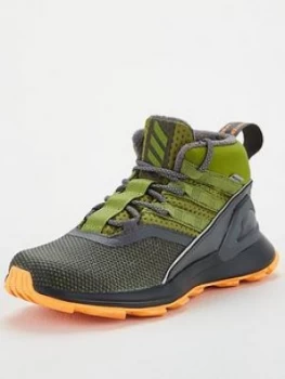 Image of Adidas Rapidarun Atr Junior Trainers - Grey/Khaki