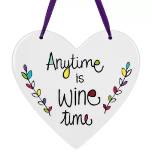 Image of Just Saying Hanging Heart Wine