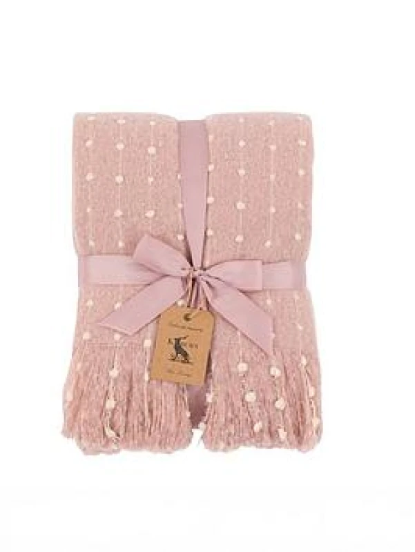 Image of Crossland Grove Venus Faux Mohair Throw Rose Pink 5.06109E+12