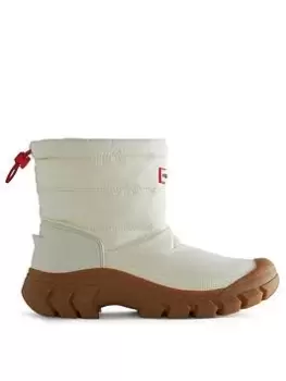 Image of Hunter Hunter Intrepid Short Snow Boots, White, Size 4, Women