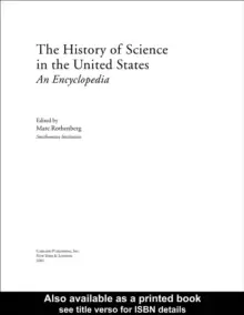 Image of History of Science in United StatesAn Encyclopedia