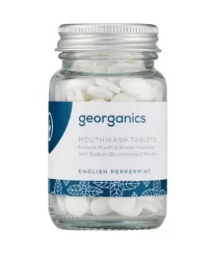 image of Georganics English Peppermint Mouthwash Tablets 180Pcs