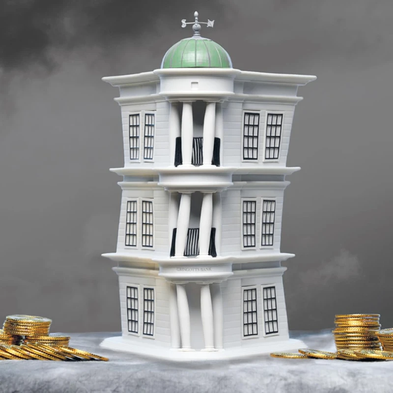 Image of Harry Potter Gringotts Money Box white green Onesize Unisex