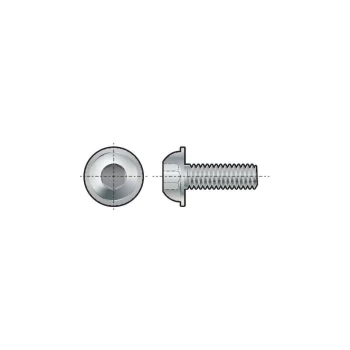 Image of M10X25 Skt Button Head Screw Flanged (10.9)- you get 10 - Qualfast