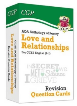Image of New 9-1 GCSE English AQA Love & Relationships Poetry Anthology - Revision Question Cards by CGP Books