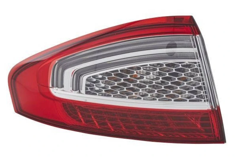 Image of HELLA 9EL 354 997-031 Rear light Outer section, without bulb holder, Left, PY21W Combination Rearlight (391)