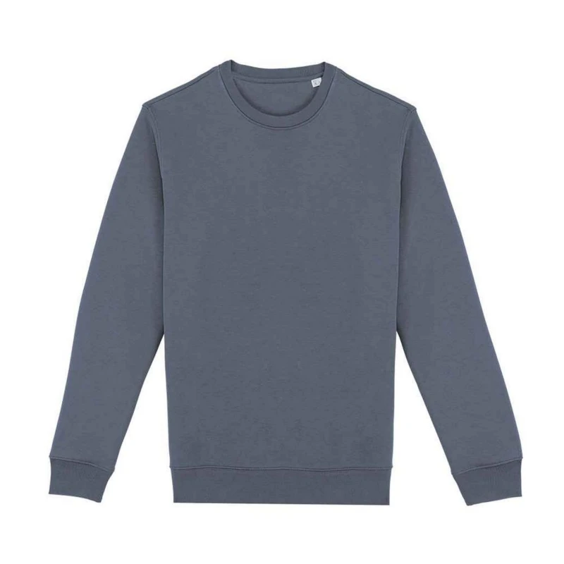 Image of Native Spirit Mens Crew Neck Sweatshirt in Mid Grey Size: XS Mid Grey Male XS