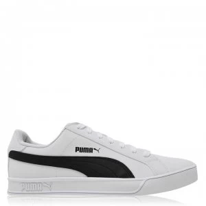 image of Puma Smash Vulc Trainers Mens - White/Black