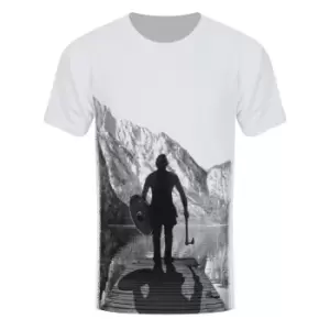 image of Grindstore Viking Warrior MenA's Sub T-Shirt (L) (Black/White)