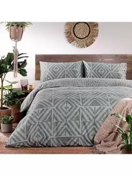 Image of Riva Home Tanza Duvet Cover Set - Green