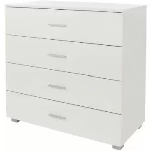 Image of Losoy White 4 Drawer Chest Of Drawers