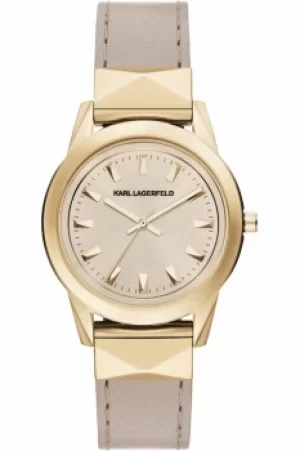 image of Ladies Karl Lagerfeld Labelle Stud Watch KL3807