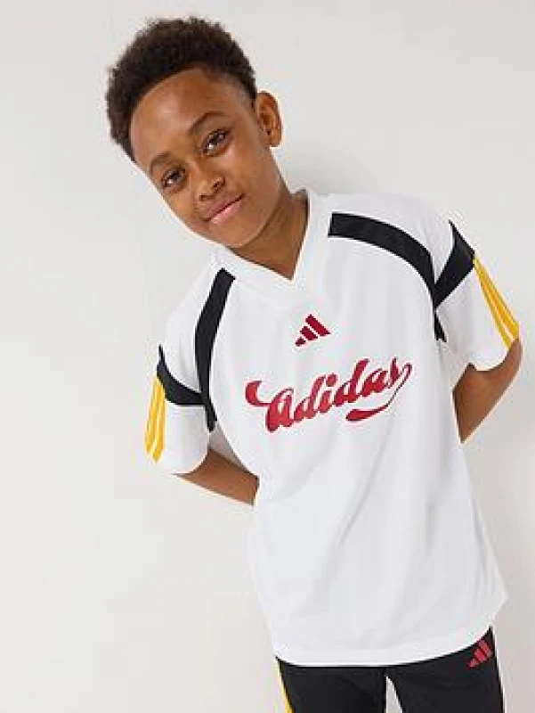 Image of Adidas Kid's T-Shirt adidas House Of Tiro Blanc Unisex 13/14 ans