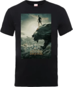 Image of Black Panther Poster T-Shirt - Black