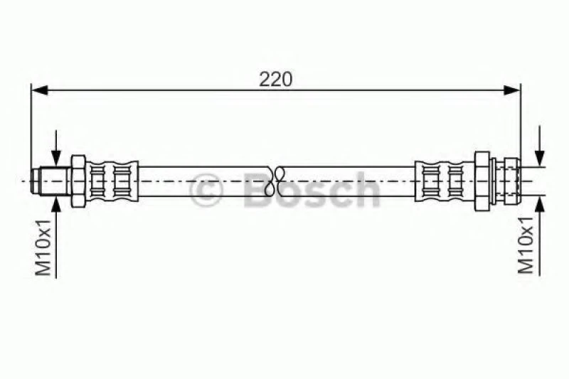 Image of Brake hose Bosch 1 987 476 347