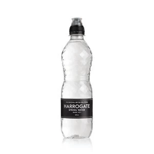 image of Harrogate 500ml Bottled Still Water with Sport Cap Pack of 24