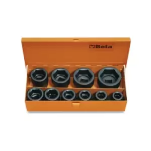 image of Beta Tools 728/C10 10pc 3/4" Square Drive Standard Impact Socket Set 007280910