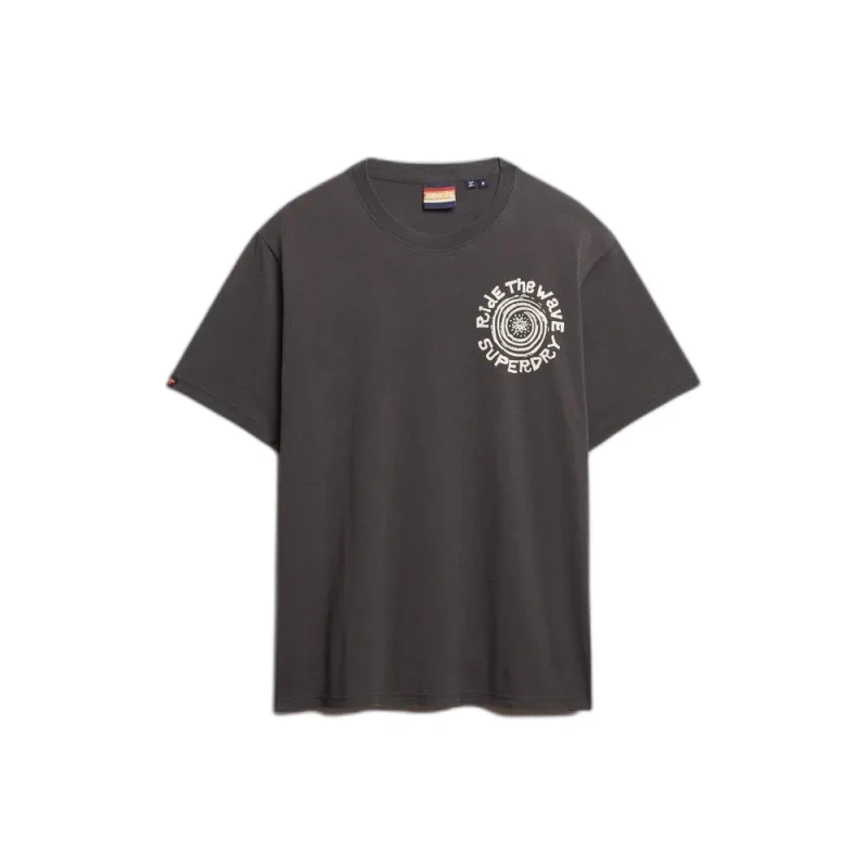 Image of Superdry T-Shirt Superdry Narrative Loose Noir Male S