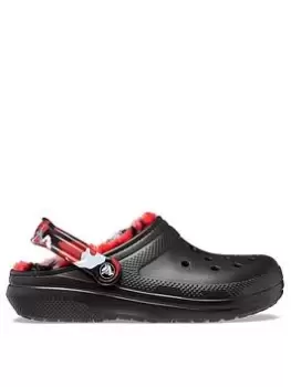 Image of Crocs Classic Lined Camo, Black/Grey, Size 10, Men