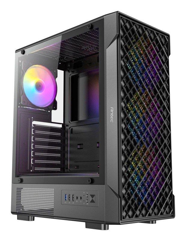 Image of Antec Antec VX-320 ARGB Midi Tower Black 0-761345-10234-6