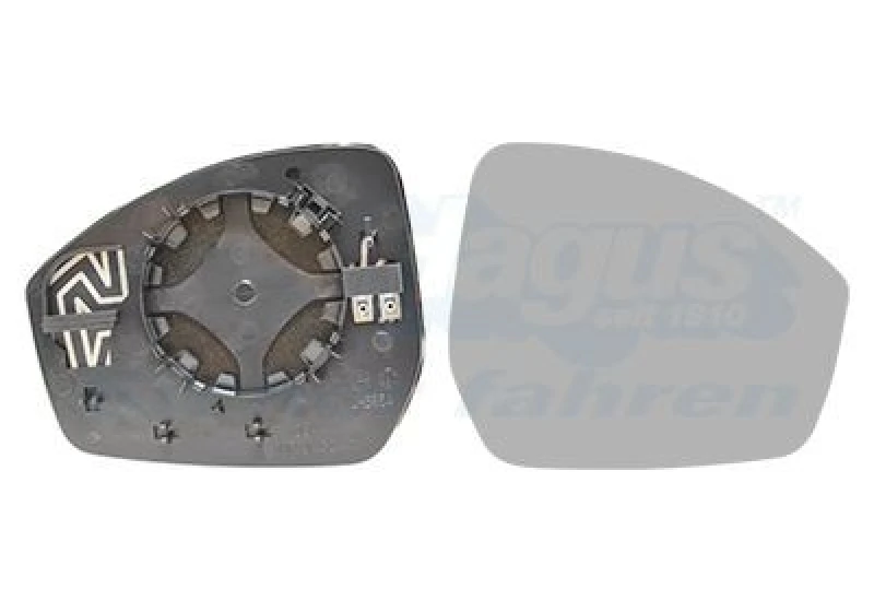 Image of VAN WEZEL Wing mirror glass VAN WEZEL 0261838