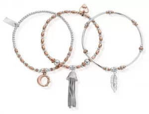 ChloBo Mix Metal Inner Spirit Stack Of 3 MBSTA3IS Jewellery