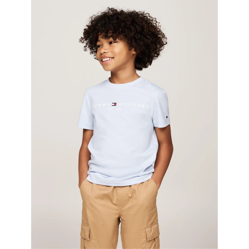 Image of Tommy Hilfiger Children's Essential T Shirt Regular Fit T-Shirts 4Y Blue 59614754135