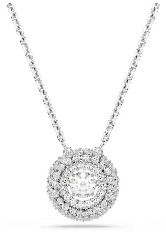Image of Swarovski 5738246 Sublima pendant, Round cut, White, Rhodium Jewellery