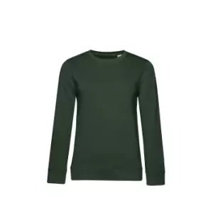 image of B&C Womens/Ladies Organic Sweatshirt (S) (Forest Green)