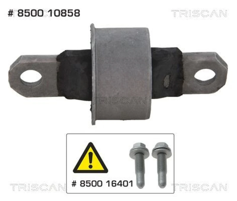 Image of TRISCAN Trailing arm / Suspension arm bush TRISCAN 8500 10858
