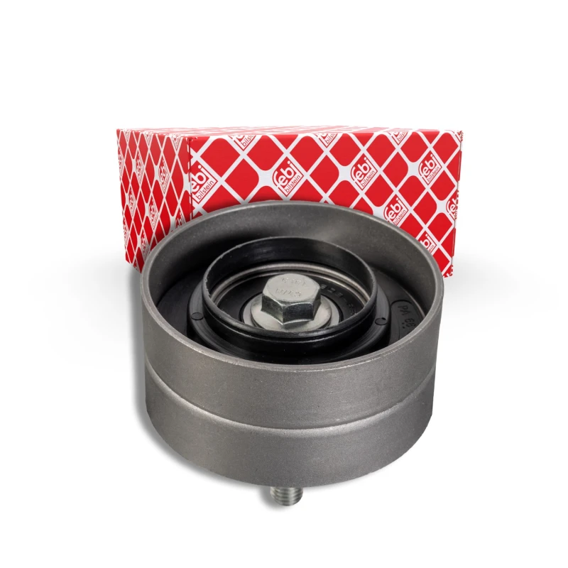 Image of FEBI BILSTEIN 101263 Idler Pulley with screw Metal Deflection/Guide Pulley,v-ribbed belt (312)