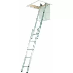 image of Werner Abru 36000 2 Section Aluminium Loft Ladder