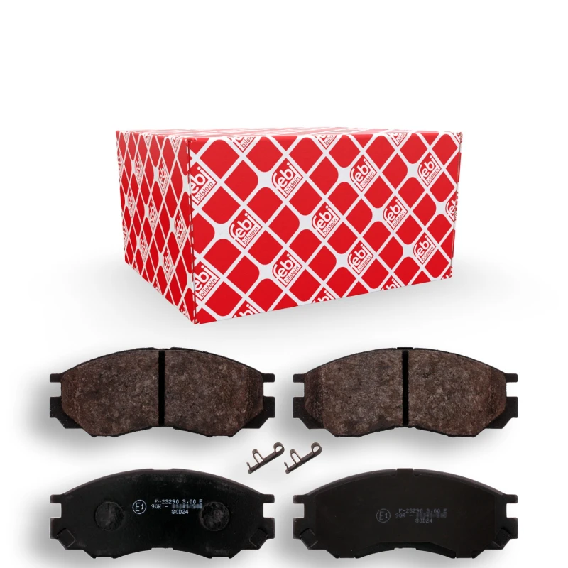 Image of FEBI BILSTEIN 16645 Brake pad set Front Axle, with acoustic wear warning Brake Pad Set,disc brake (402)