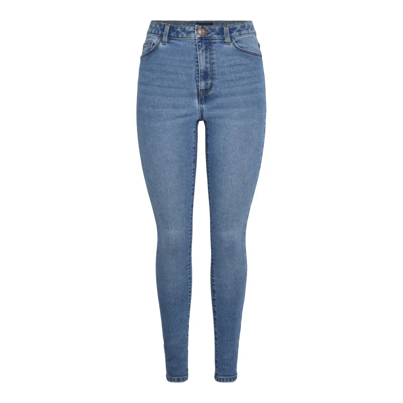 Image of Pieces Womens jeans Pieces Dana HW MB402 Bleu Female Sx32