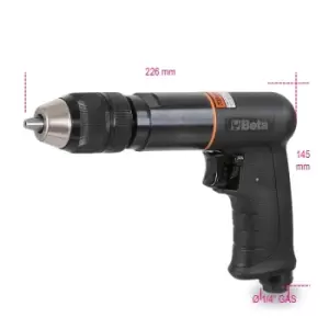 Image of Beta Tools 1931CD13 Reversible Air Drill Composite Chuck 1.5-13mm 800rpm 380W