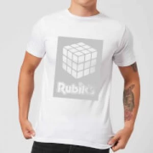 Image of Rubik's Core Box Mens T-Shirt - White - XXL