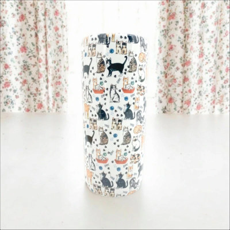 Image of Minster 18" Round Assorted Cats Umbrella Stands - Vase - L20 X W20 X H46 Cm