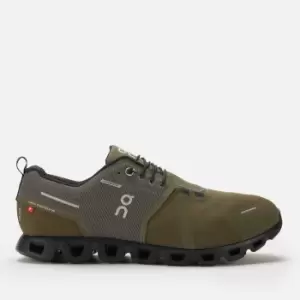 image of ON Mens Cloud 5 Waterproof Running Trainers - Olive/Black - UK 10