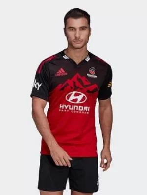 Image of adidas Crusaders Rugby Replica Home Jersey, Red Size M Men