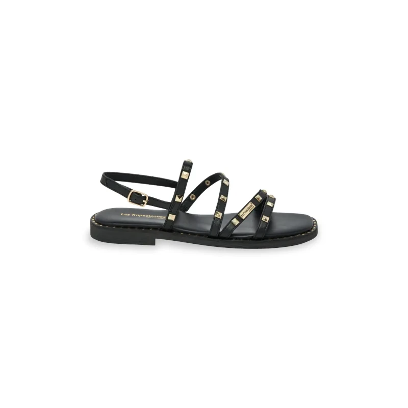Image of LES TROPEZIENNES PAR M.BELARBI Corabel Leather Flat Sandals Tan Women 36 (3.5);37 (4);38 (5);39 (5.5 to 6);40 (6.5);41 (7)