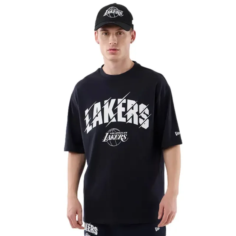 Image of new era T-Shirt New Era Los Angeles Lakers NBA Core Plus Bleu Male XL