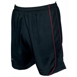 Image of Precision Mestalla Shorts 26-28" Black/Red
