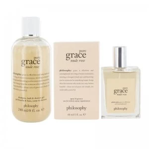 image of Philosophy Pure Grace Nude Rose Eau de Toilette, Bath + Shower Gel