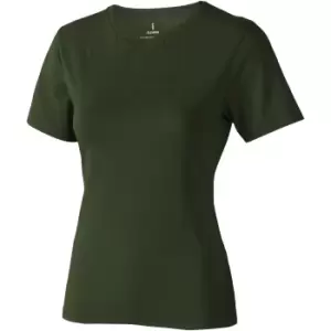 Elevate Womens/Ladies Nanaimo Short Sleeve T-Shirt (L) (Army Green)